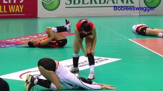 Volleyball girls stretching [More in comments]