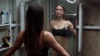 Jennifer Connelly and a tall mirror