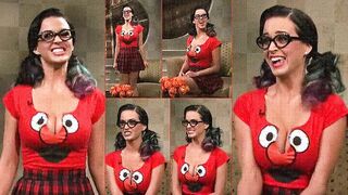 Katy Perry and her Elmo bouncers