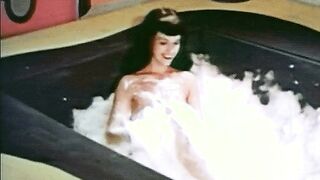 Bettie Page in the bath tub