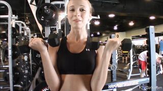 Riley Anne at the gym [GIF]