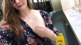 All about taking my tits out in public bathrooms [gif]