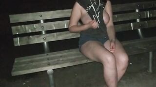 [F]irst post. Had some fun in the park last night until someone almost saw [GIF]