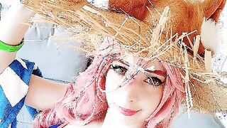 My IG being gone for now, I'll focus more on spoiling you on Reddit! Summer Tamamo-chan Stage 3 GIF for everyone! ~ by Mikomi Hokina ♥