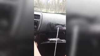 u/ladyredbush6 pisses on her dashboard!