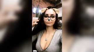 I wish the dog filter dies a horrible death, but tits! (GIF)