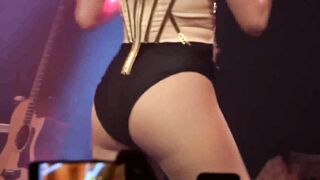 Bebe Rexha shaking her ass on stage