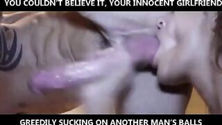 With you she's innocent, with him she's a total slut [Cuckold/GIF]