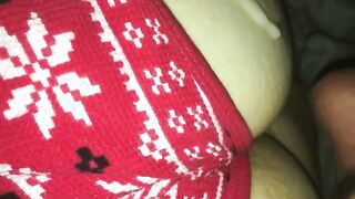 [OC] Christmas PJ's Cum On Ass [Video in Comments]