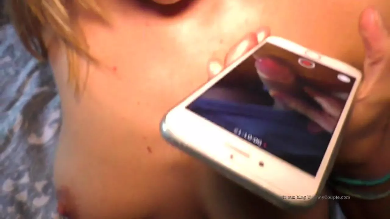 She films herself being sprayed with cum and I can watch myself cumming a second time on her iPhone screen (OC,vid)