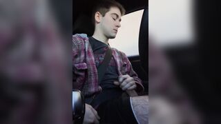 Slapping [m]y dick at the drive-thru.