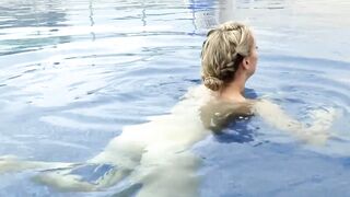 BBC presenter Cherry Healey skinny dipping for a documentary