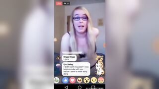 Half-dressed girl on Facebook live rages over laugh reacts