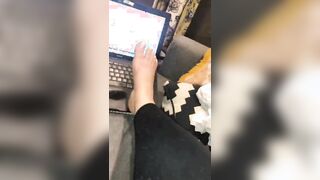 Typing with feet