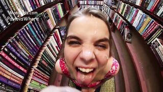 A Risky Facial in the Library