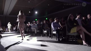 Only one naked on a catwalk