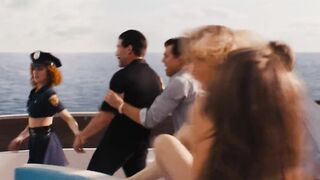 Strippers on a boat plot - The Wolf Of Wall Street (2013)