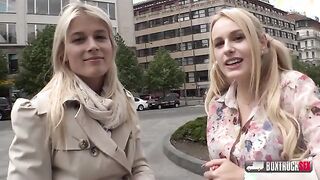 Sweet Cat and Angel Wicky are playing with each other [BoxTruckSex , Public Sex ,Lesbian ]