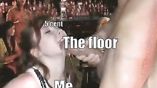 When thr floor gives you 5 cent