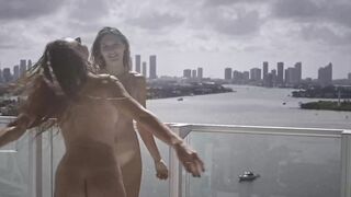 [/r/DrunkDrunkenPorn] Naked babes on the balcony! Pornstars: Gillian Barnes and Katie Darling [gif]