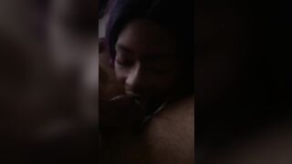 Black slut monster facial