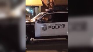 Drunk prostitutes showed twerking and ass police patrol! [gif]
