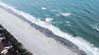 A drone shot from our last beach trip.