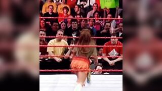 Trish dressed as Mickie James