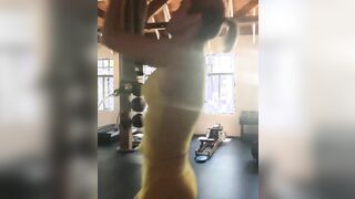 Brie Larson’s toned work out ass
