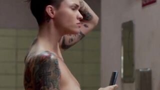 Ruby Rose naked tattoo plot in ''OITNB''