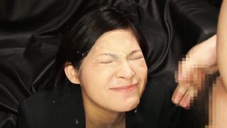 AV idol Ryo Sasaki gets messy with a powerful facial and a follow-up facial