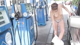 Ashley Stillar naked at the gas station