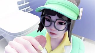 Mei Gets A Surprise while using the Toilet (EddyProductions) [Overwatch]