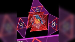 Nested vector equilibrum / cube-octahedron jitterbug