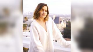 Emilia Clarke wants to be taken right there on the roof, in complete public view...