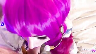 [/r/CosplayPornVideos]K/Da Evelynn from League of Legends fucked in mouth and pussy