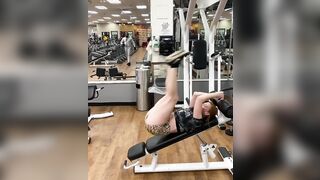 Megan DeLuca in the gym. My abs burn just watching this.