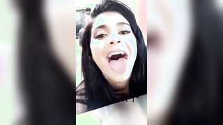 Kylie Jenner is desperate for you to cum on her tongue