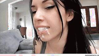 Callie Cyprus With A Mouthful Of Cum ????