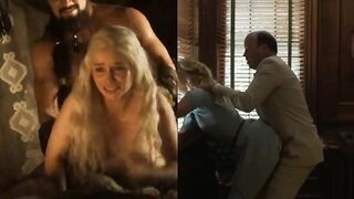 Watching Emilia Clarke and Natalie Dormer get pounded and pumped full of cum never gets old