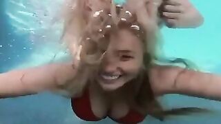 Natalie Alyn Lind underwater