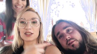 Get BTS with Nat Portnoy, Baby Nicols And Sylvan filming a sexy threesome (sound on)