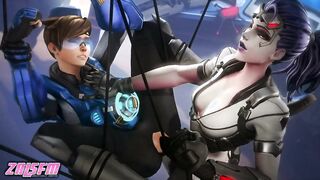 Tracer caught in Widowmaker’s web and gets fucked (Zalsfm)