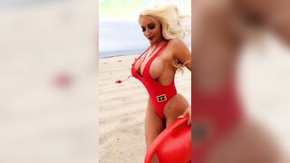 Nicolette Shea BTS Beach Run (Brazzers)