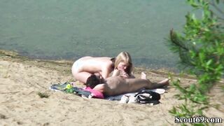 Hot couple got caught having sex on the beach