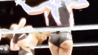 Alexa’s fat cheeks breaking out of her shorts