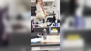 Lili Reinhart showing off her behind!