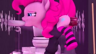 [Certedia][SFM] - Pinkie Pie Gloryhole spitroast - 4K Animation with Sound