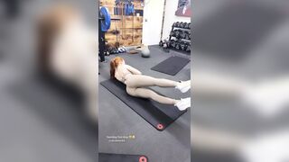 Madelaine Petsch working out