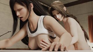 Tifa Gets Fisted By Aerith (Tifan) [Final Fantasy 7]
